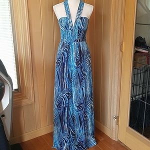 BCBG MAXAZRIA STARR CHIFFON GOWN/MAXI DRESS SIZE 8